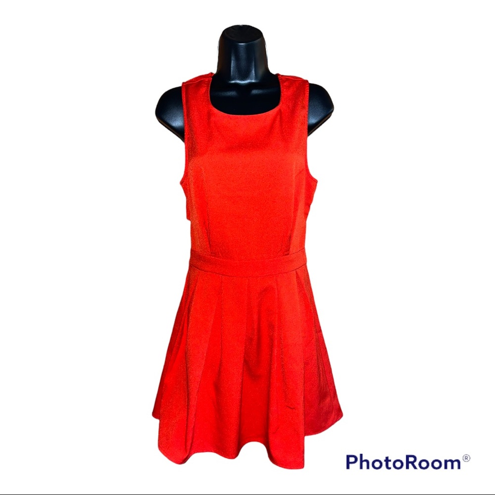 Women’s red dress